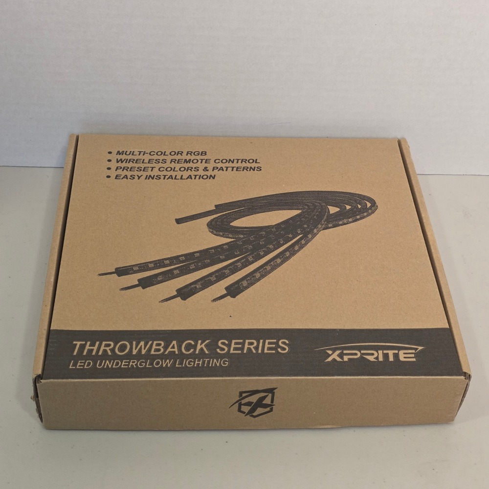 Xprite Throwback Series LED Underglow Lighting Multi-Color RGB Kit UGL-62709-G3